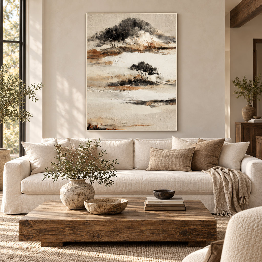 SOLORART Wabi-Sabi Art | Misty Island Grove