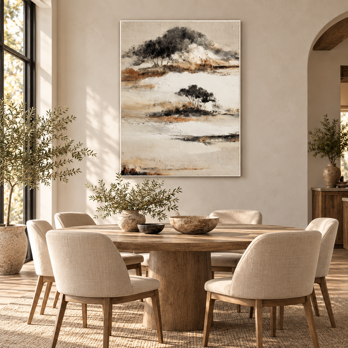 SOLORART Wabi-Sabi Art | Misty Island Grove