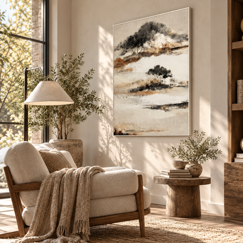 SOLORART Wabi-Sabi Art | Misty Island Grove
