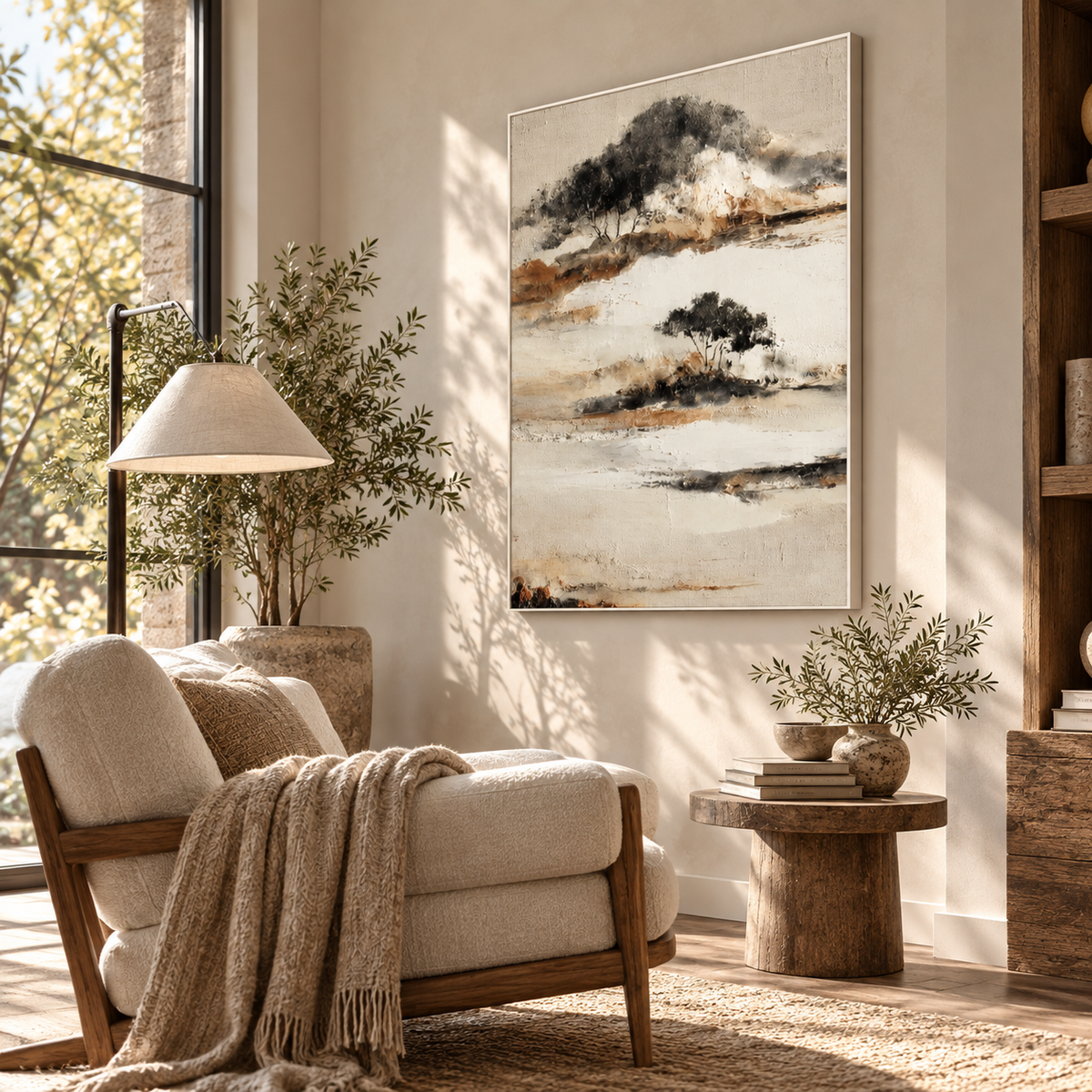SOLORART Wabi-Sabi Art | Misty Island Grove