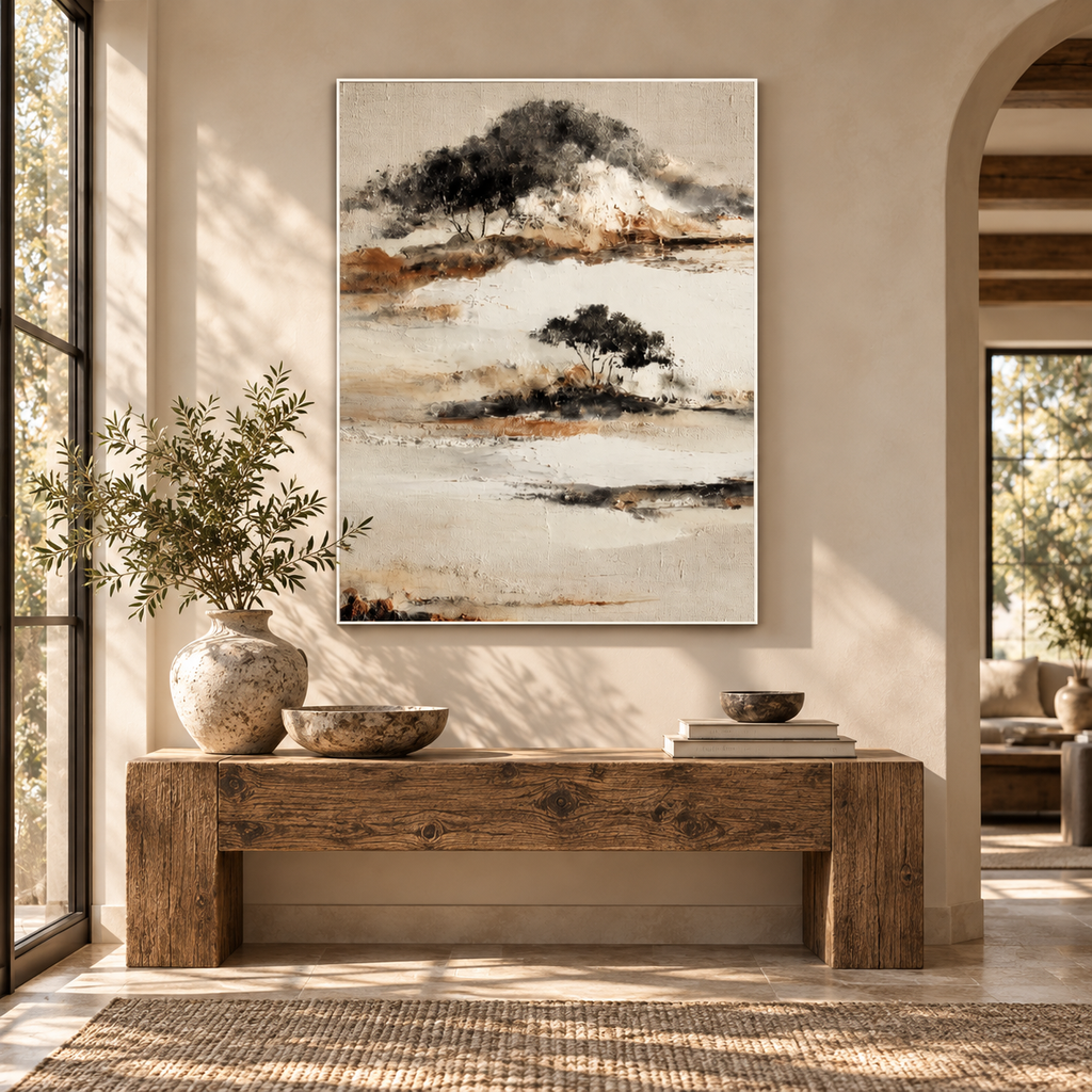 SOLORART Wabi-Sabi Art | Misty Island Grove