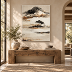 SOLORART Wabi-Sabi Art | Misty Island Grove