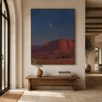 SOLORART Vintage Americana Art | Nocturne Above the Silent Butte
