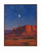SOLORART Vintage Americana Art | Nocturne Above the Silent Butte