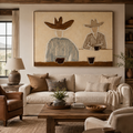 SOLORART Vintage Americana Art | Over a Quiet Coffee Break