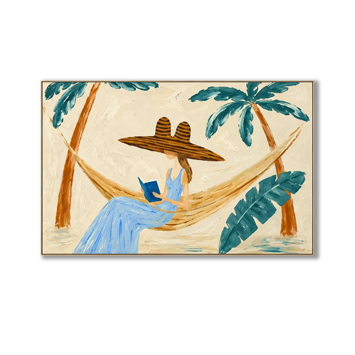 SOLORART Vintage Americana Art | Palm Breeze Page Time