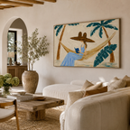 SOLORART Vintage Americana Art | Palm Breeze Page Time