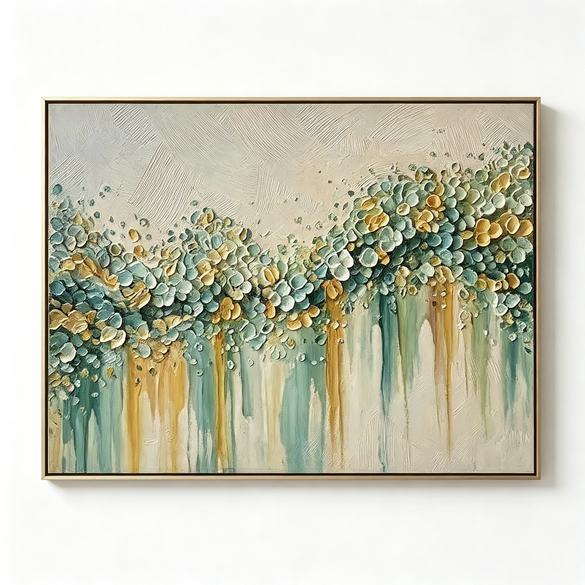 SOLORART 3D-Textured Art | Petal Cascade Glow - B