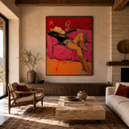 SOLORART Pop Art | Reclining Cowgirl's Evening Break