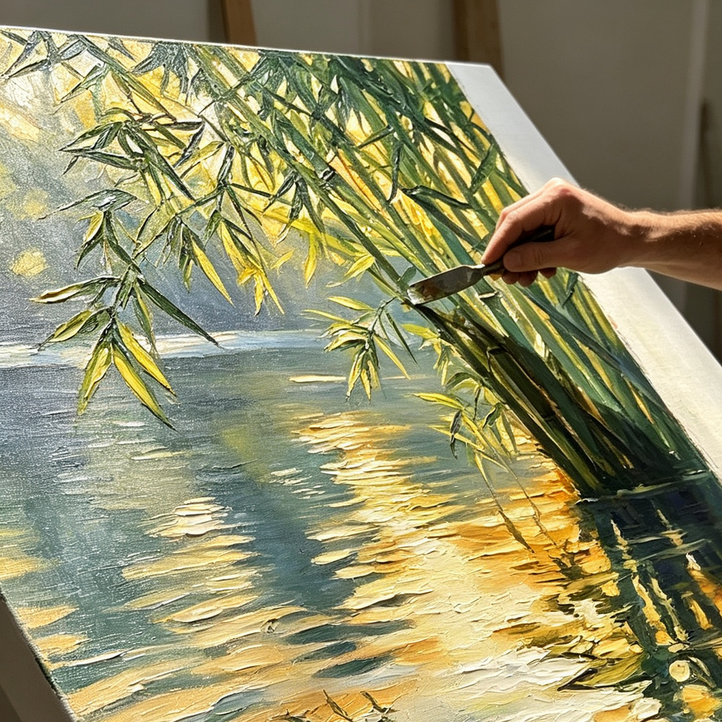 SOLORART Impressionist Art | Reflective Tranquility