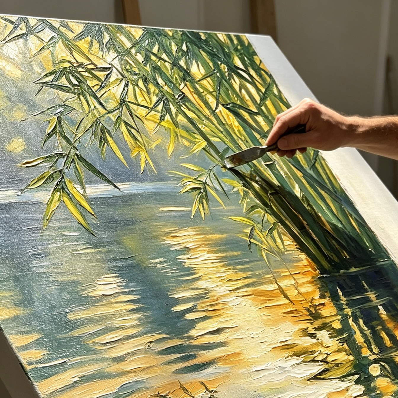 SOLORART Impressionist Art | Reflective Tranquility