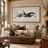 SOLORART Americana Art | Rider on a Leaping Horse