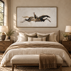 SOLORART Americana Art | Rider on a Leaping Horse