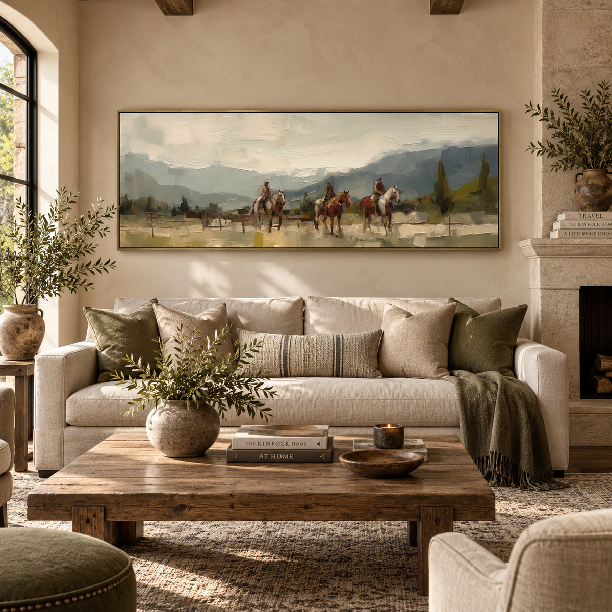 SOLORART Vintage Americana Art | Riders Through the Haze of Time