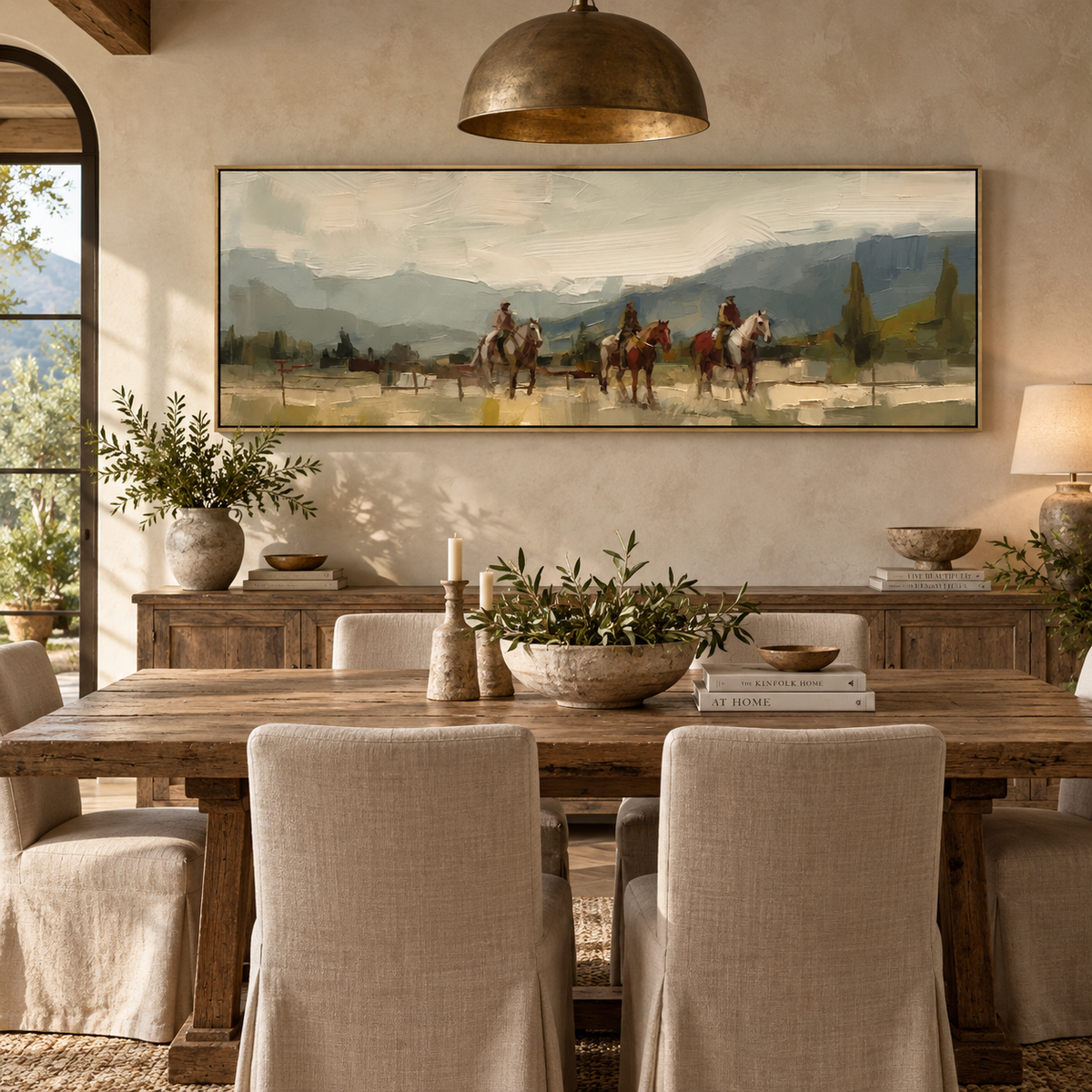SOLORART Vintage Americana Art | Riders Through the Haze of Time