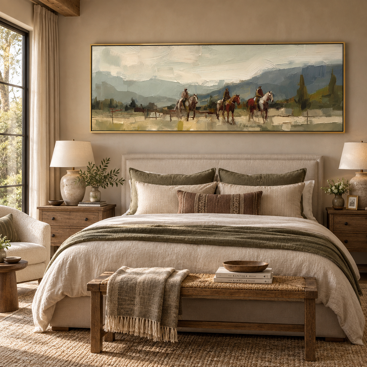 SOLORART Vintage Americana Art | Riders Through the Haze of Time
