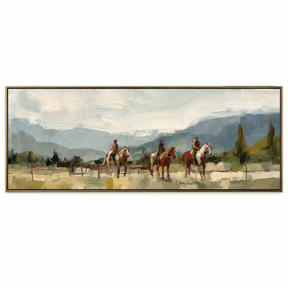 SOLORART Vintage Americana Art | Riders Through the Haze of Time