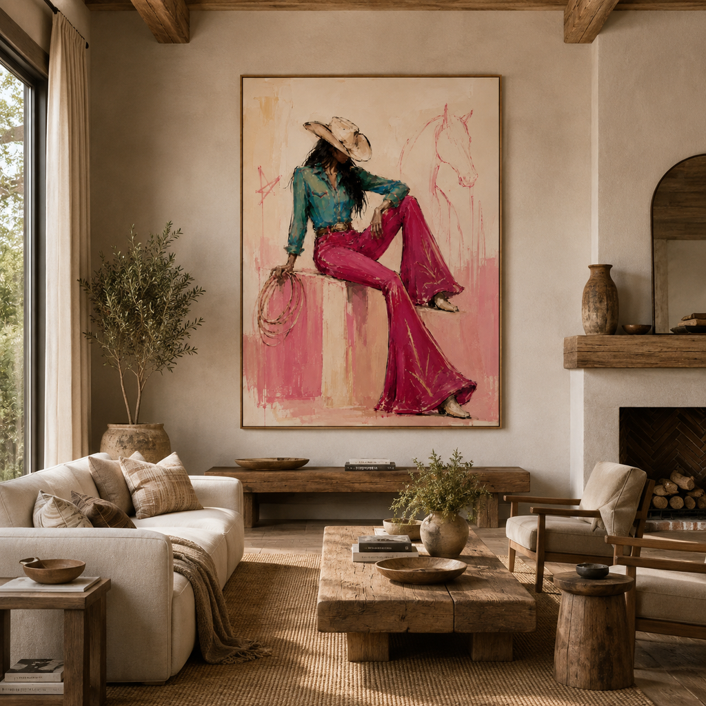 SOLORART Pop Art | Rodeo Girl's Quiet Reflection