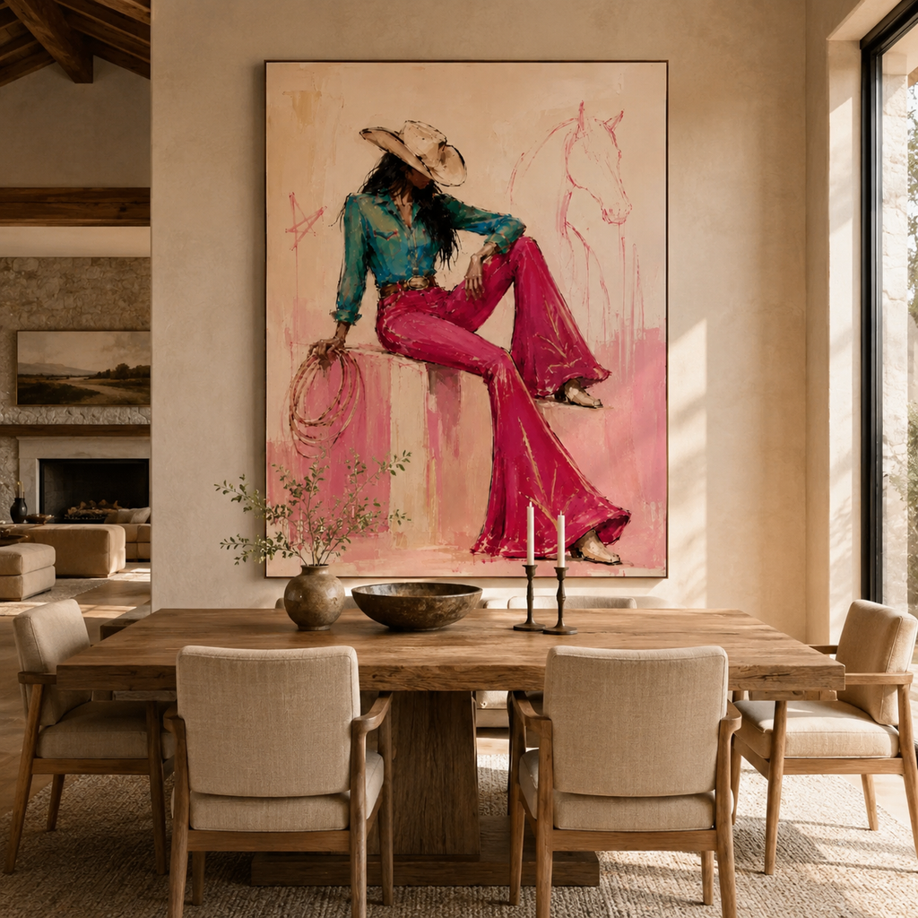SOLORART Pop Art | Rodeo Girl's Quiet Reflection
