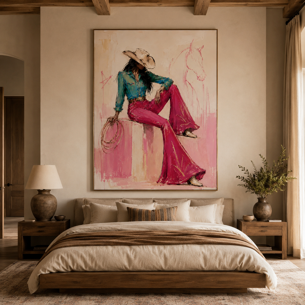 SOLORART Pop Art | Rodeo Girl's Quiet Reflection