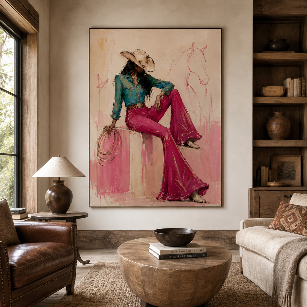 SOLORART Pop Art | Rodeo Girl's Quiet Reflection