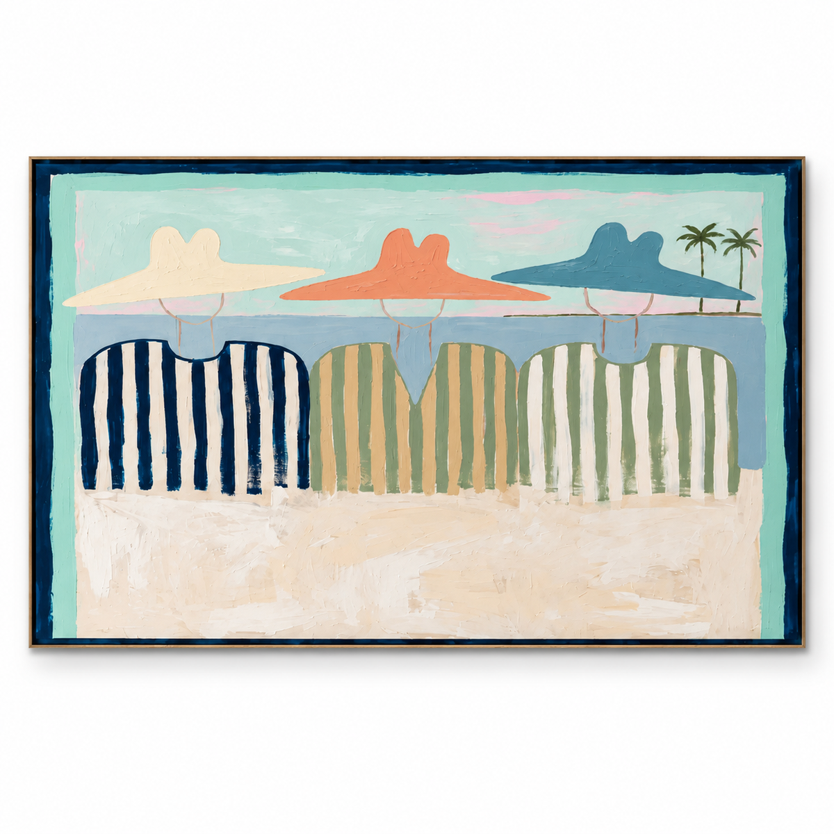 SOLORART Vintage Americana Art | Shoreline Whispers of Summer Past