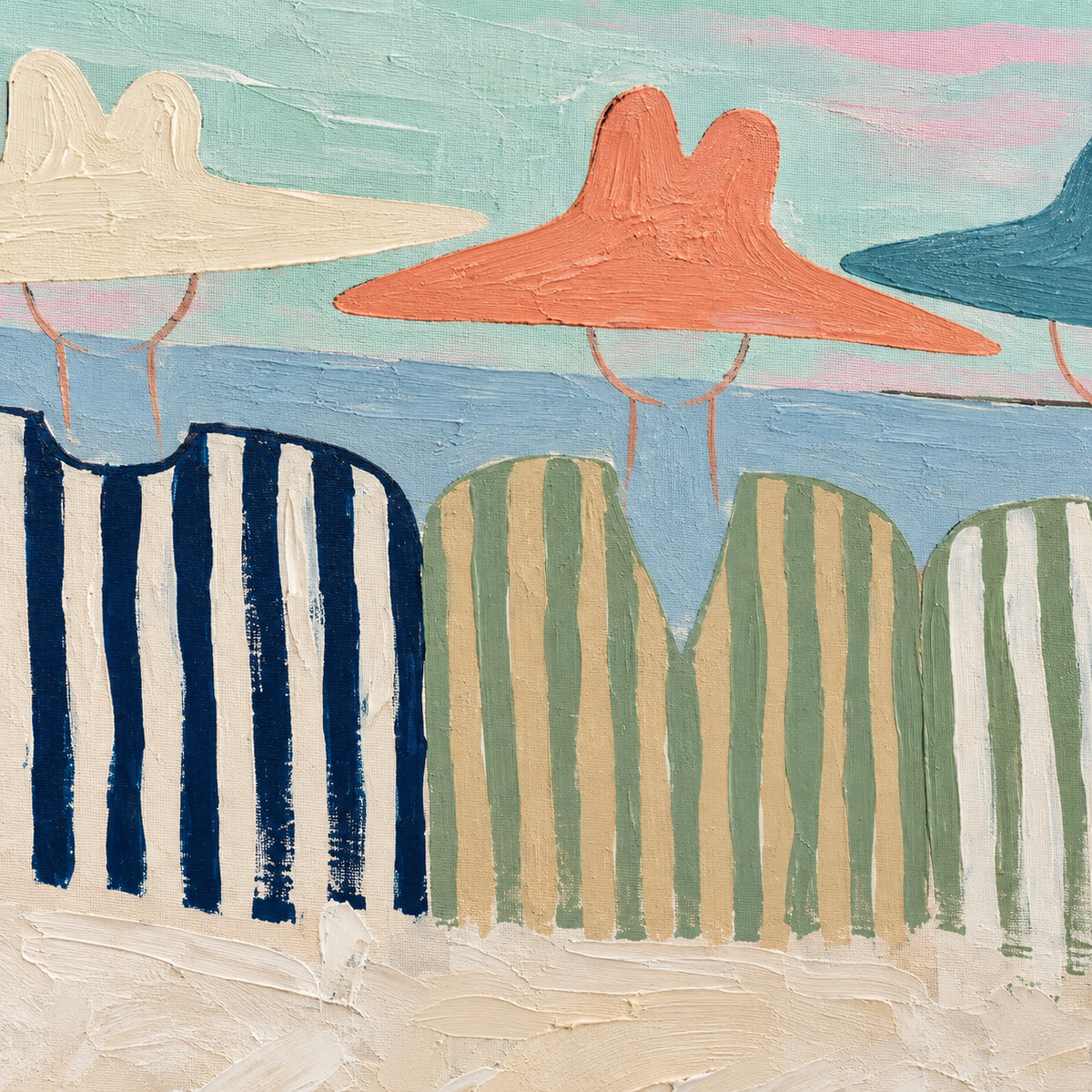 SOLORART Vintage Americana Art | Shoreline Whispers of Summer Past