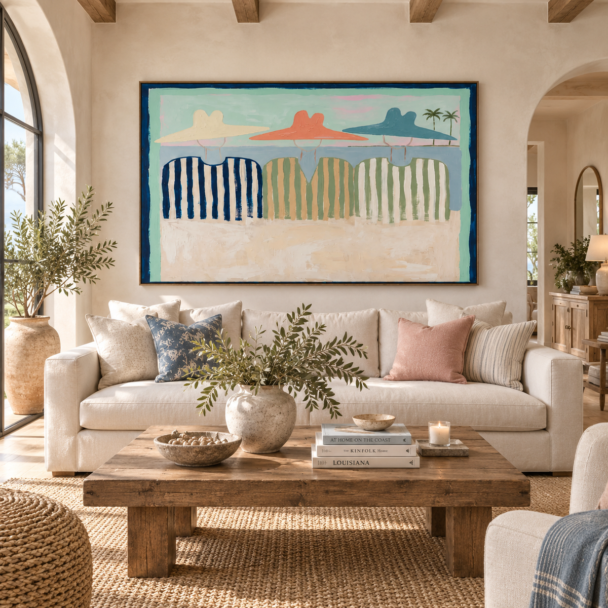 SOLORART Vintage Americana Art | Shoreline Whispers of Summer Past