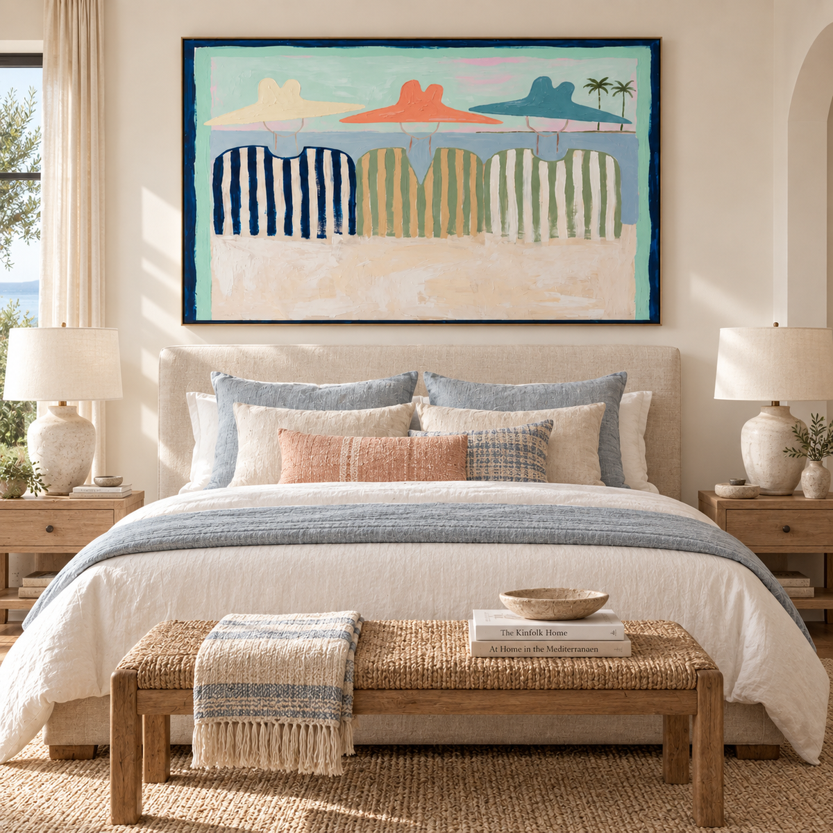 SOLORART Vintage Americana Art | Shoreline Whispers of Summer Past