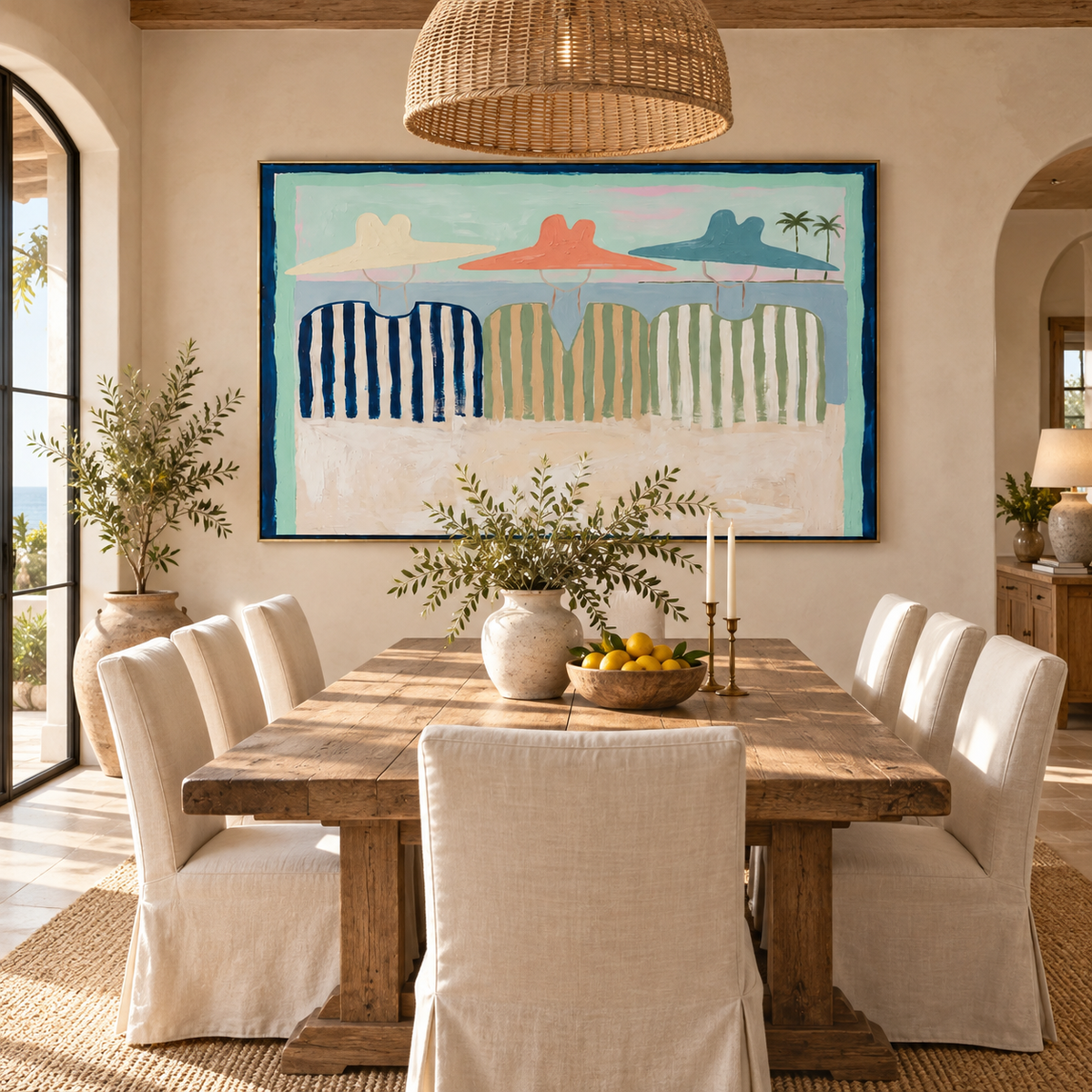 SOLORART Vintage Americana Art | Shoreline Whispers of Summer Past