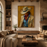 SOLORART Vintage Americana Art | Silent Passion in the Shadows