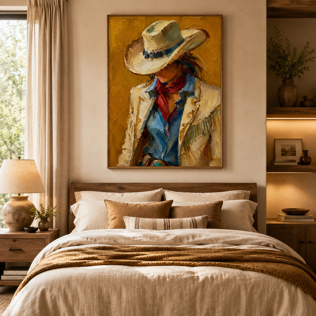 SOLORART Vintage Americana Art | Silent Passion in the Shadows