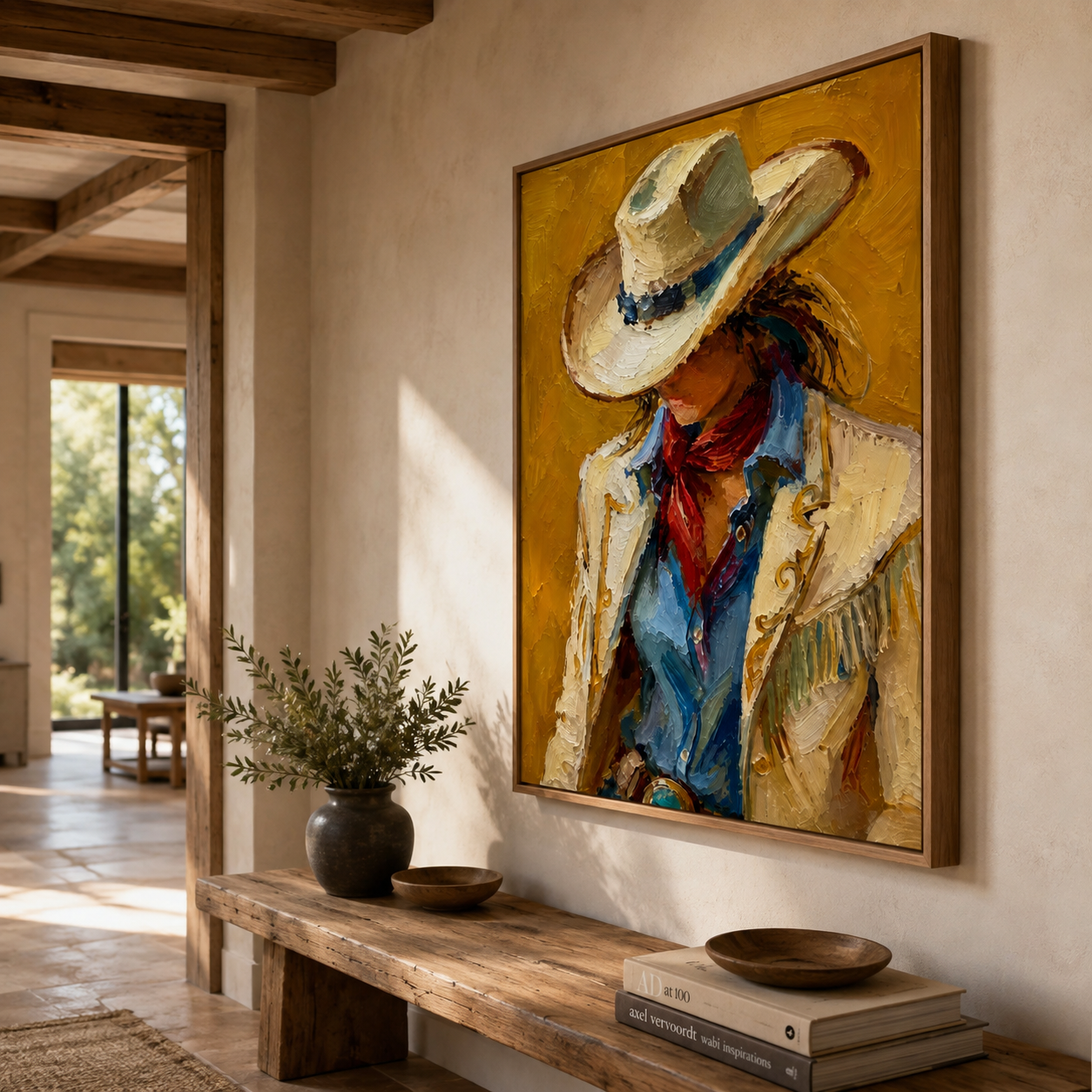 SOLORART Vintage Americana Art | Silent Passion in the Shadows