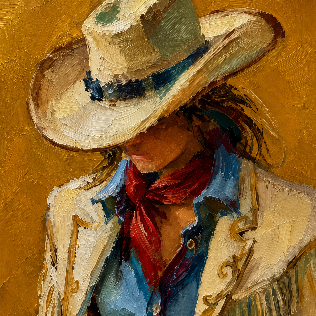 SOLORART Vintage Americana Art | Silent Passion in the Shadows
