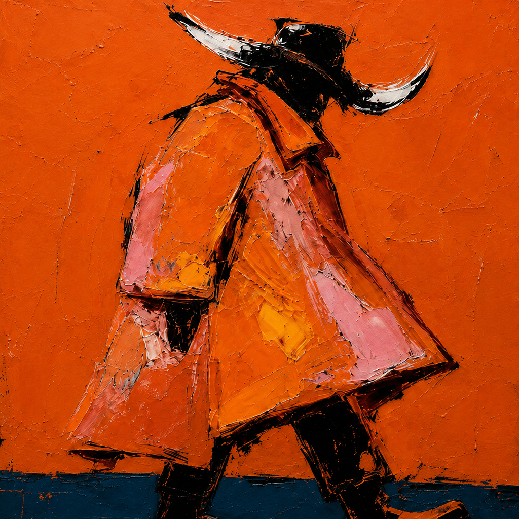 SOLORART POP Art | Solitary Wanderer in the Dust