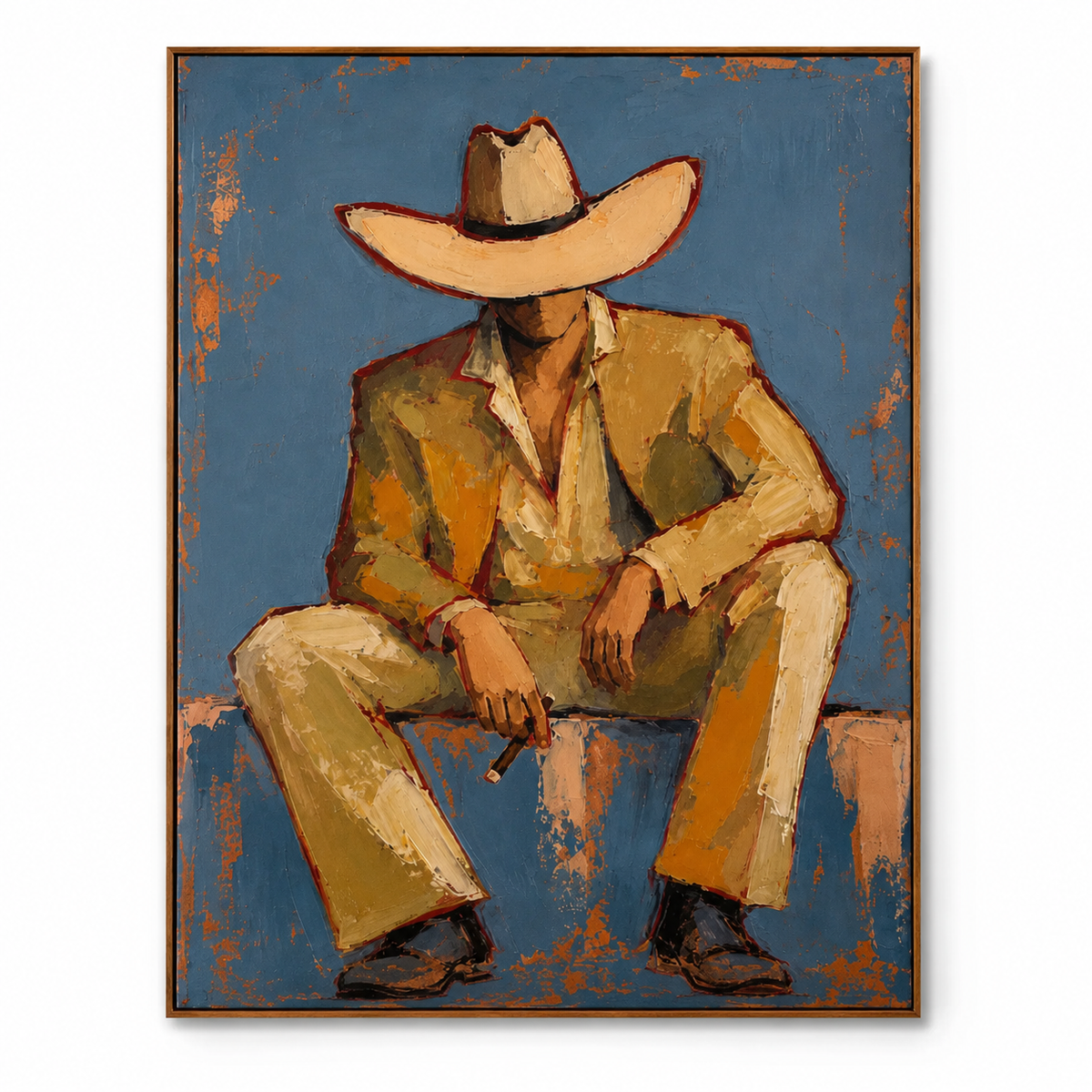 SOLORART Vintage Americana Art | Solitude Under the Shadow