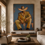 SOLORART Vintage Americana Art | Solitude Under the Shadow