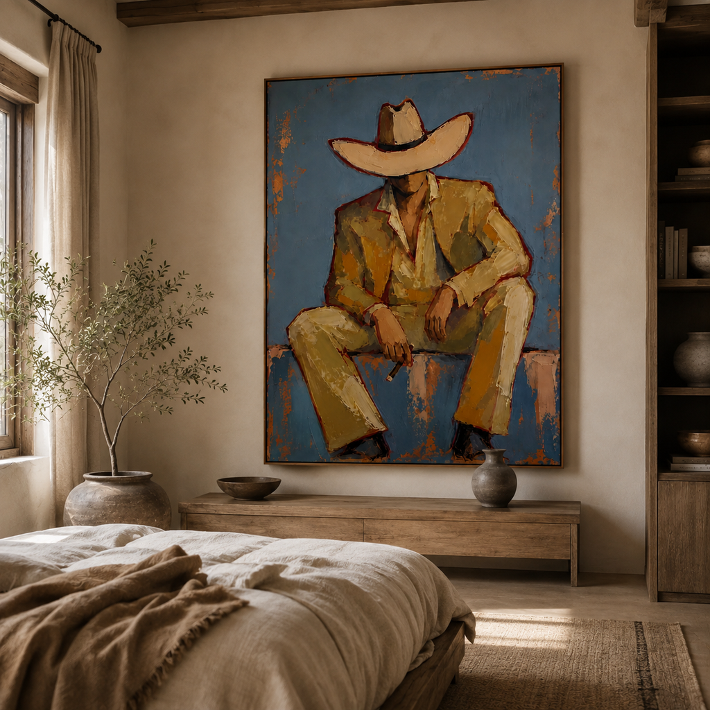 SOLORART Vintage Americana Art | Solitude Under the Shadow