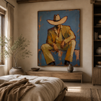 SOLORART Vintage Americana Art | Solitude Under the Shadow