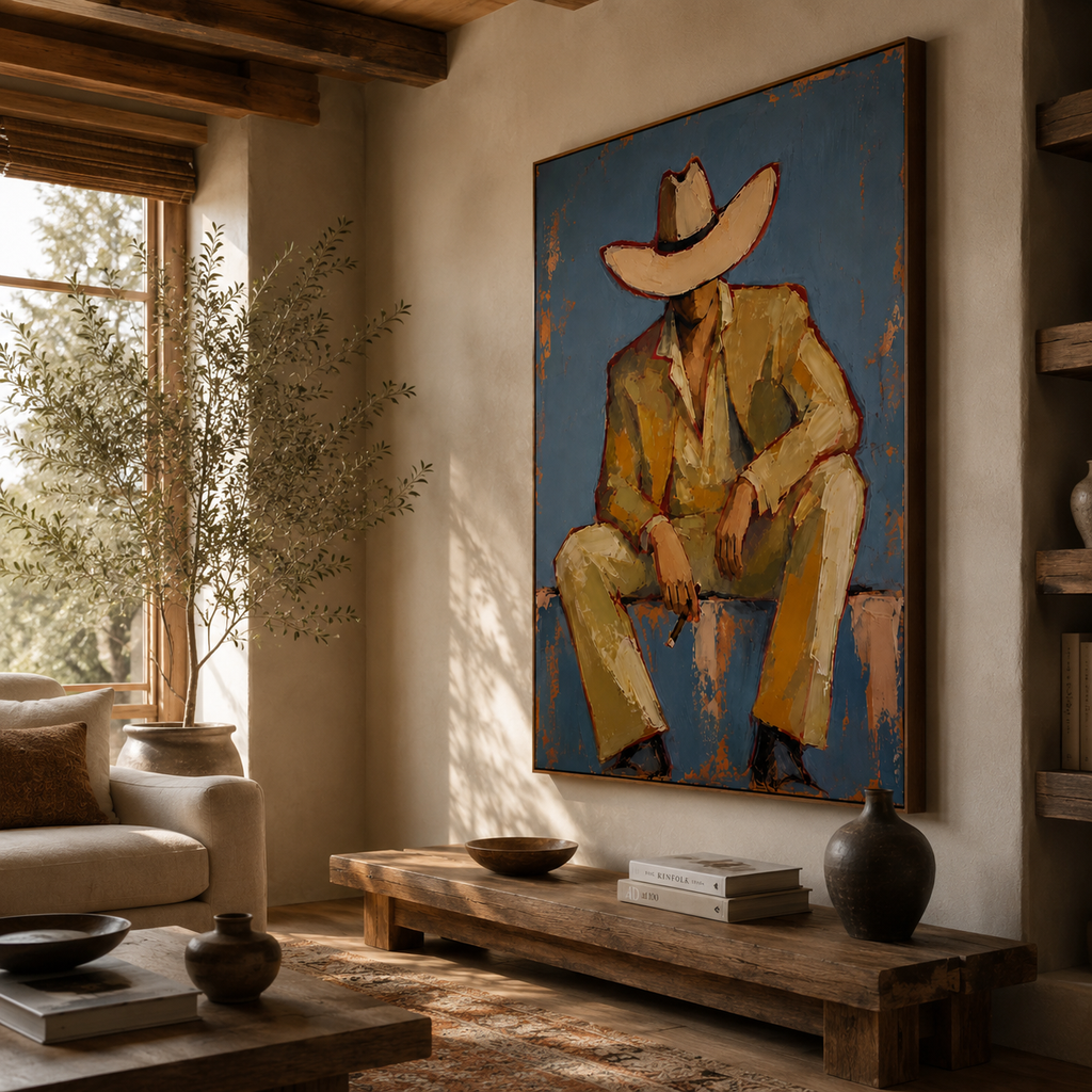 SOLORART Vintage Americana Art | Solitude Under the Shadow