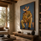 SOLORART Vintage Americana Art | Solitude Under the Shadow