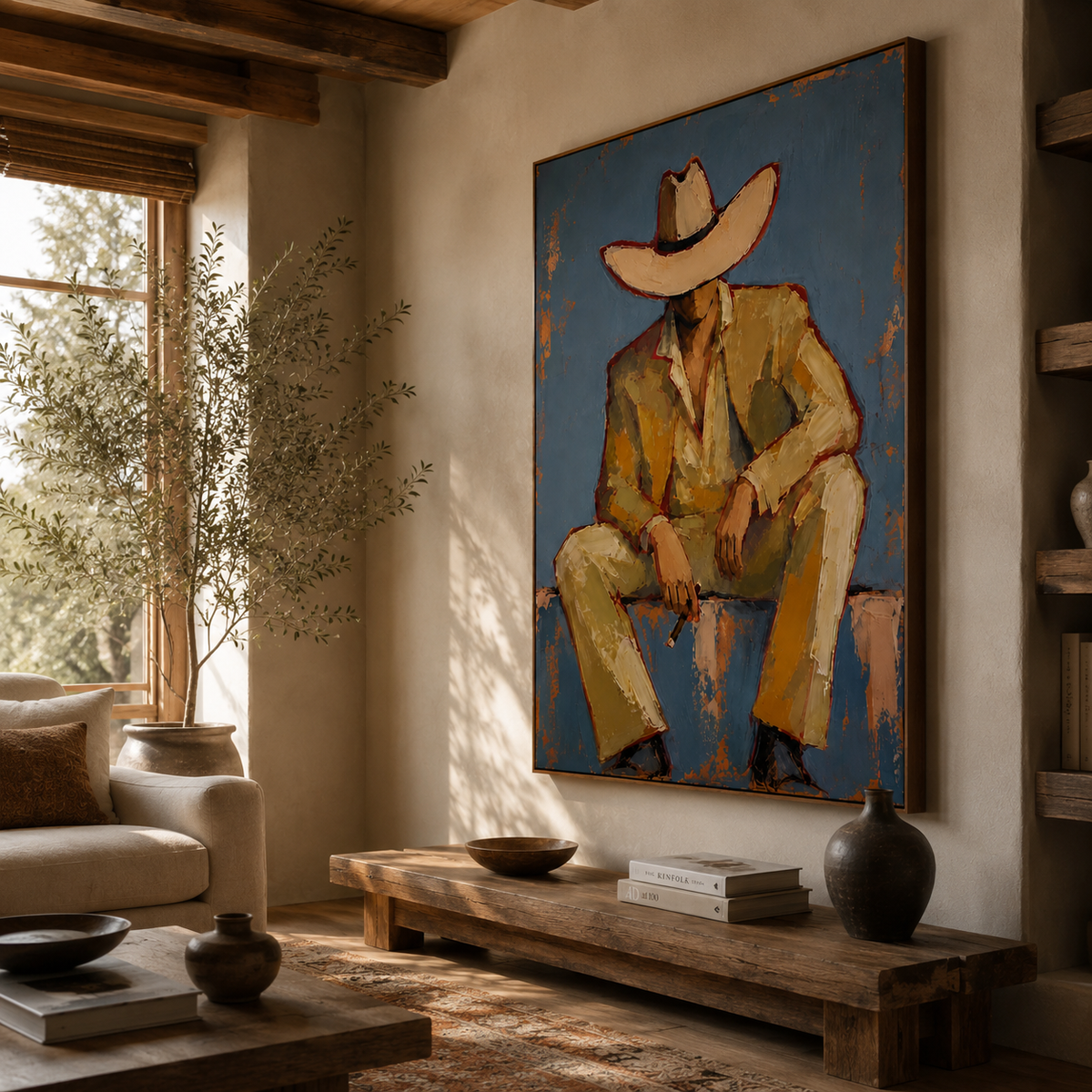 SOLORART Vintage Americana Art | Solitude Under the Shadow
