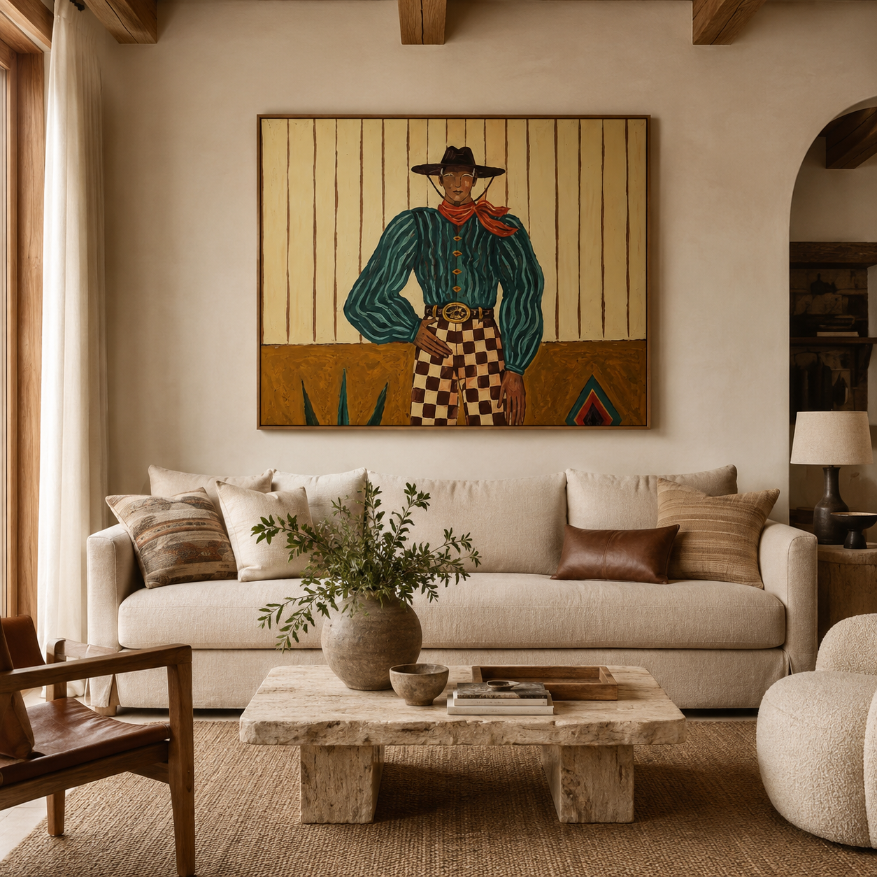 SOLORART Vintage Americana Art | Songs Beneath the Desert Moon