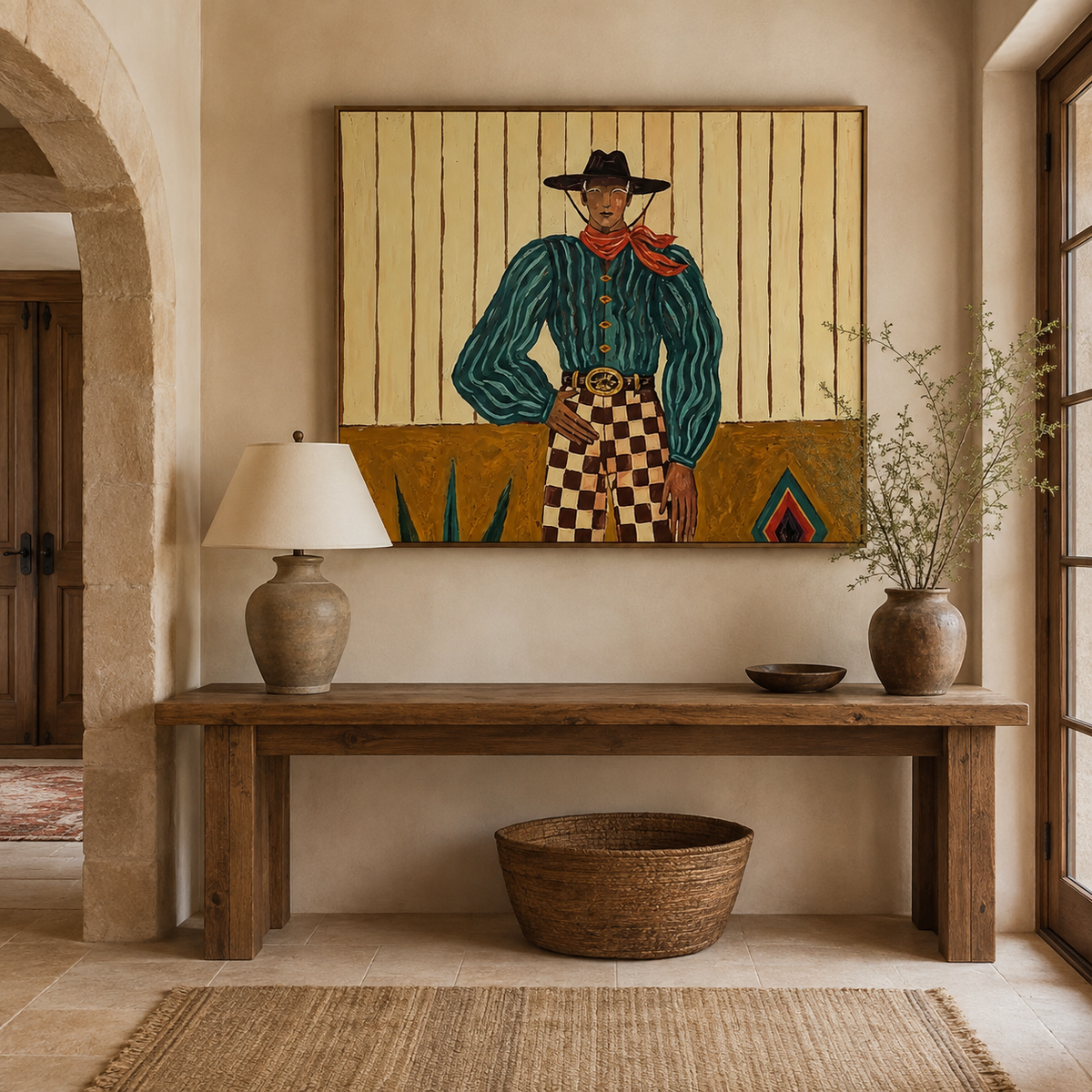 SOLORART Vintage Americana Art | Songs Beneath the Desert Moon