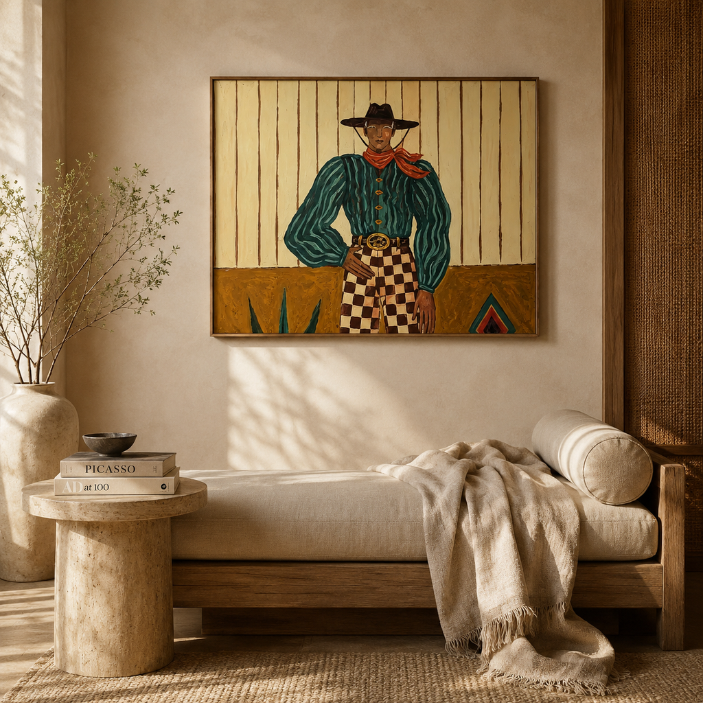 SOLORART Vintage Americana Art | Songs Beneath the Desert Moon