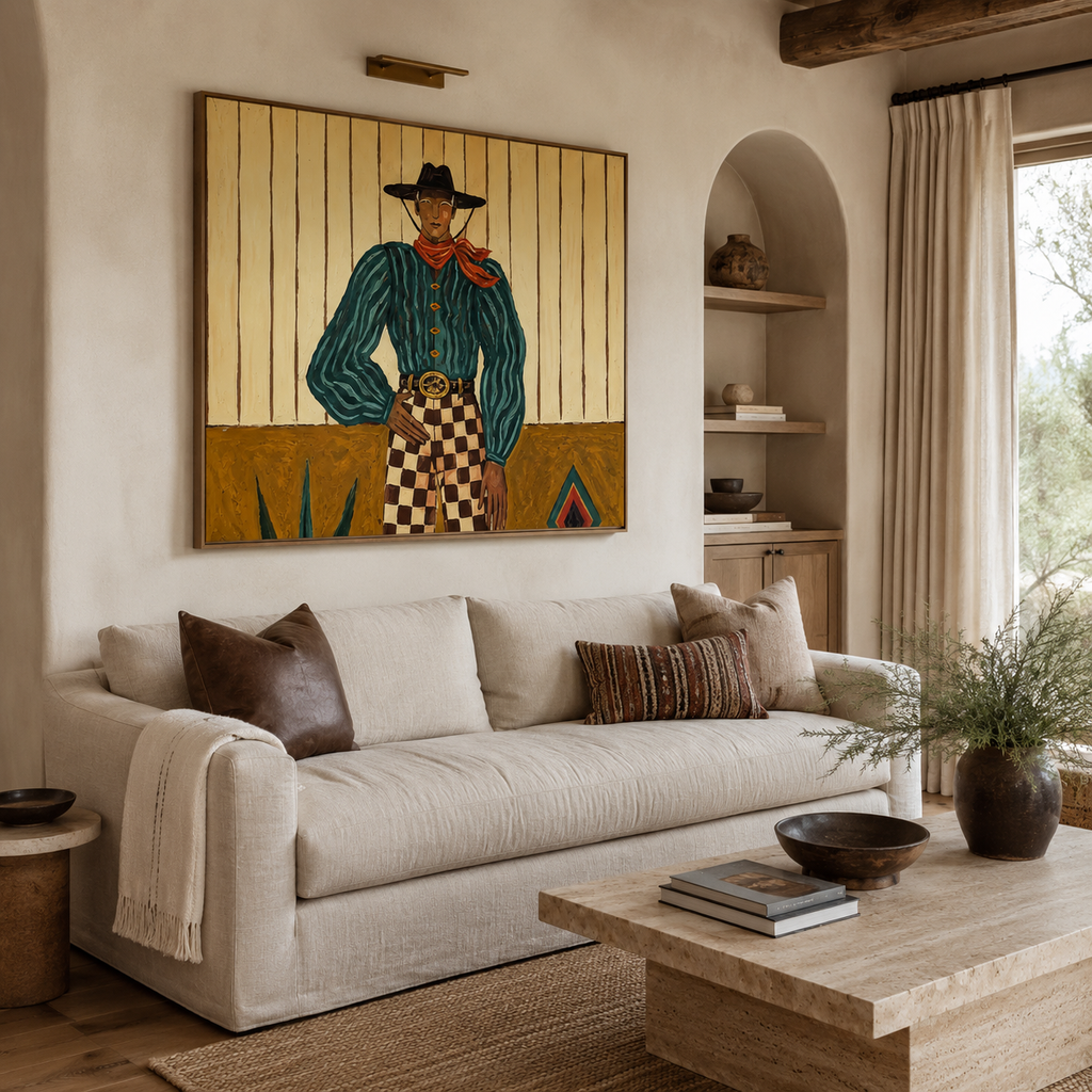 SOLORART Vintage Americana Art | Songs Beneath the Desert Moon