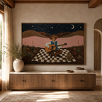 SOLORART Vintage Americana Art | Songs Beneath the Desert Moon