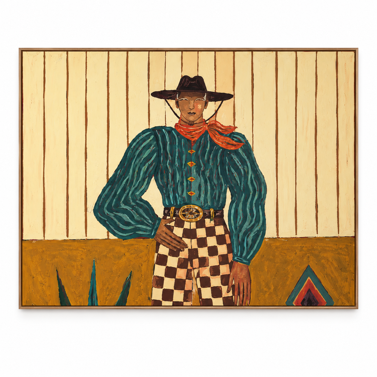 SOLORART Vintage Americana Art | Structured Serenity of the West