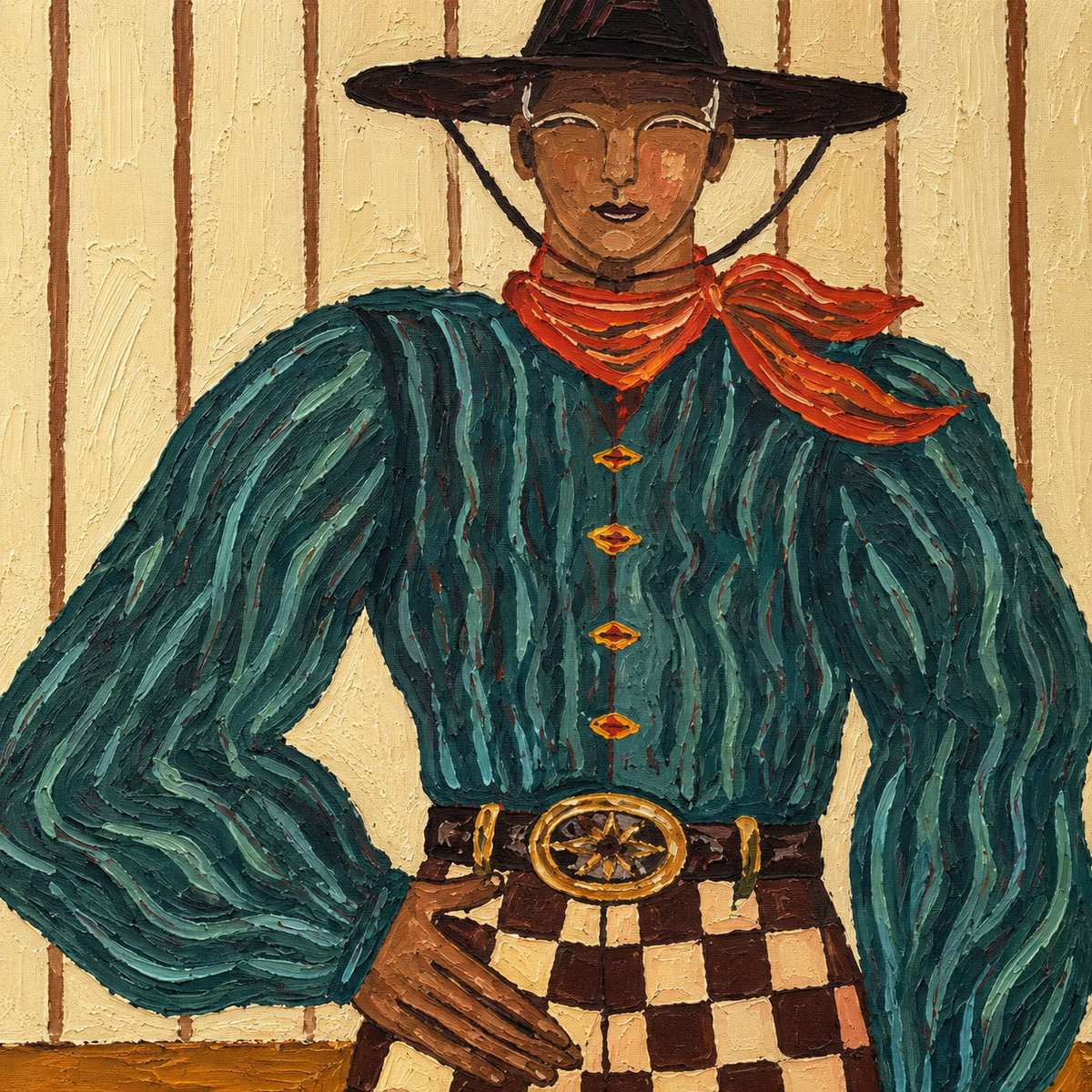 SOLORART Vintage Americana Art | Structured Serenity of the West