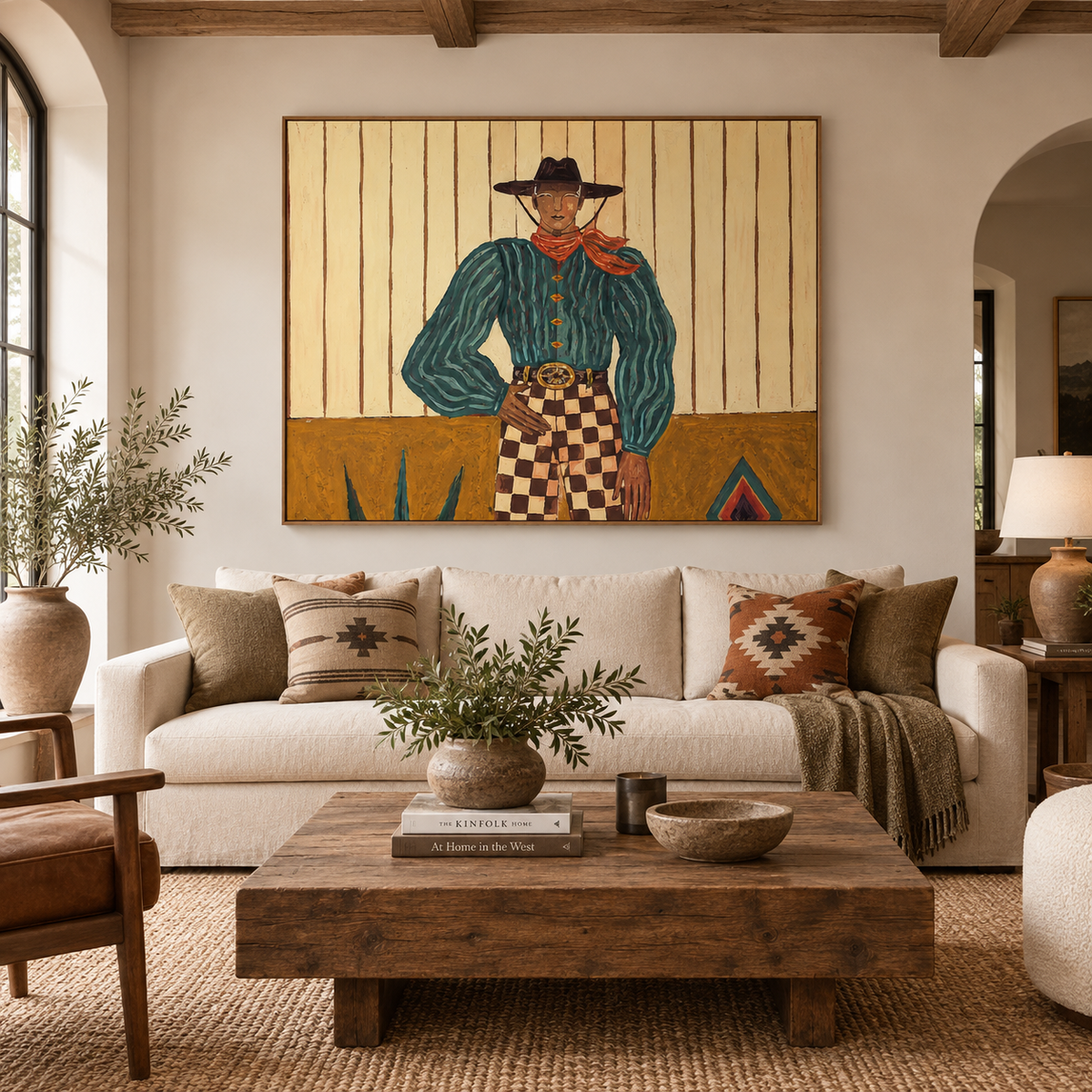 SOLORART Vintage Americana Art | Structured Serenity of the West